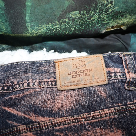 Men’s Jordan Craig Copper Washed Distressed Jeans - Picture 5 of 5